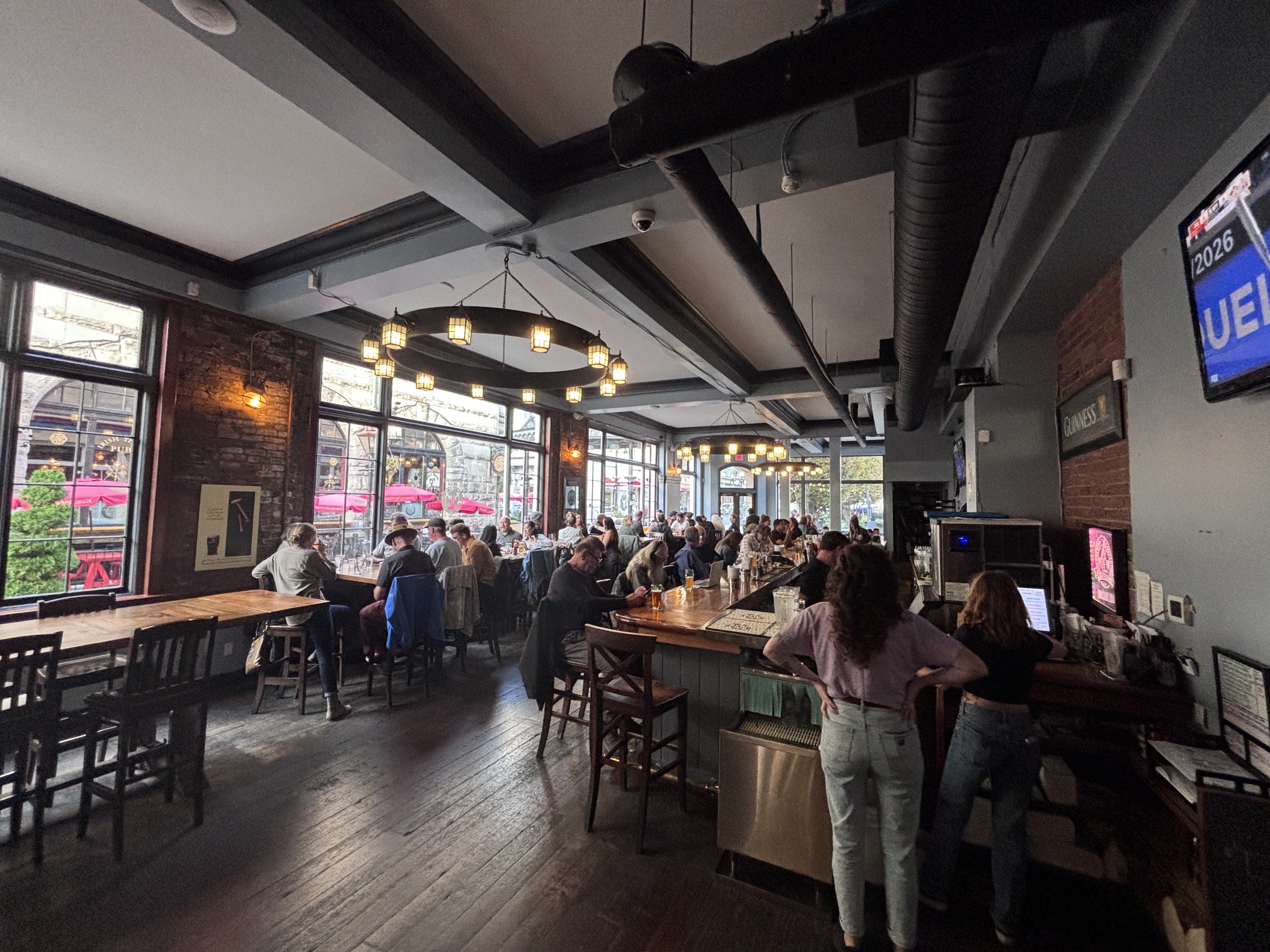 Garrick's Head Pub interior with lively atmosphere